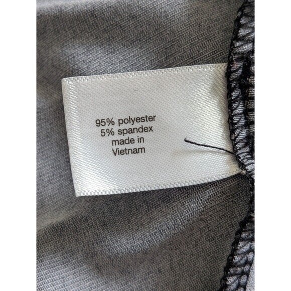 Lane Bryant Dress Women's 22/24 Black White Floral Flutter Sleeve A-Line Stretch - Picture 12 of 13